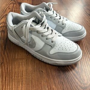 Nike Gray and White Women's Sneakers